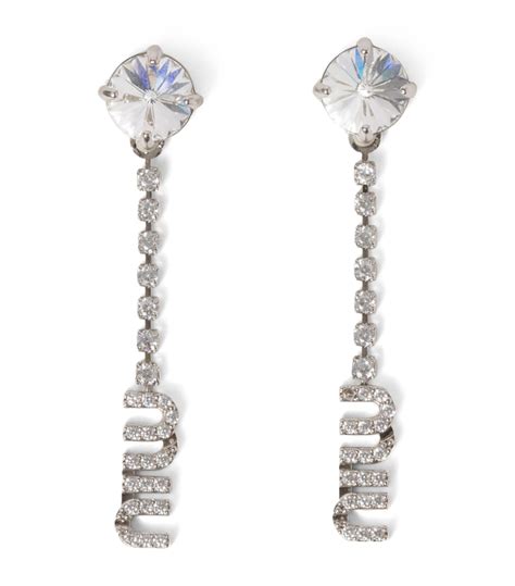 miu miu drop earrings|miu earrings for women.